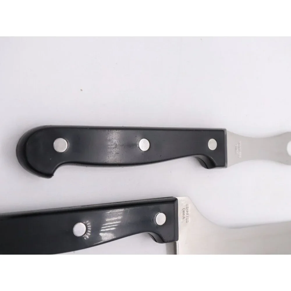 4 Ronco Six Star‎ Carving Knives - 2 Carving 6 Saw 12 Carving Fork SS Full Tang